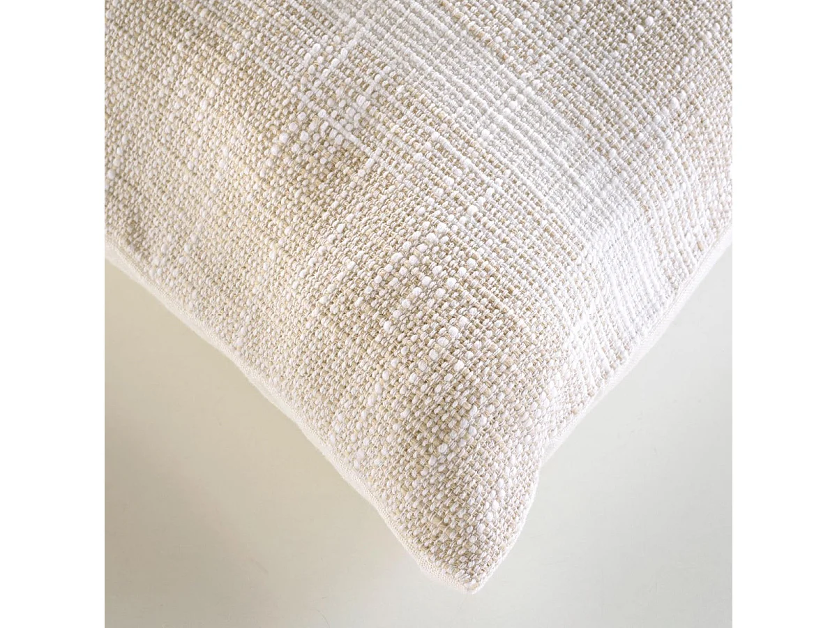 Coussin Déco Tissé "Island" 60x60cm Beige