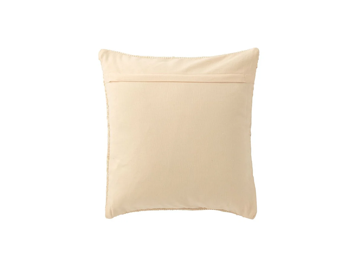 Coussin Déco en Coton "Breeze" 50x50cm Crème & Saumon