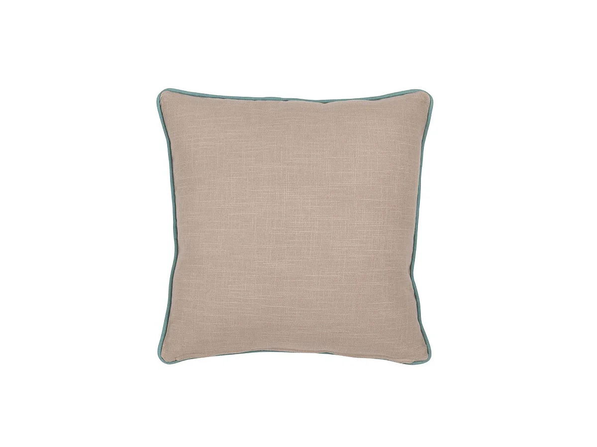 Coussin Design Éléphant "Mediterranean" Gris & Bleu