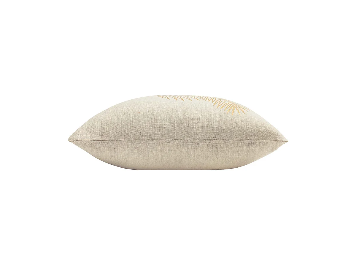 Coussin Déco "Isadora" 45x45cm Beige & Vert Sauge