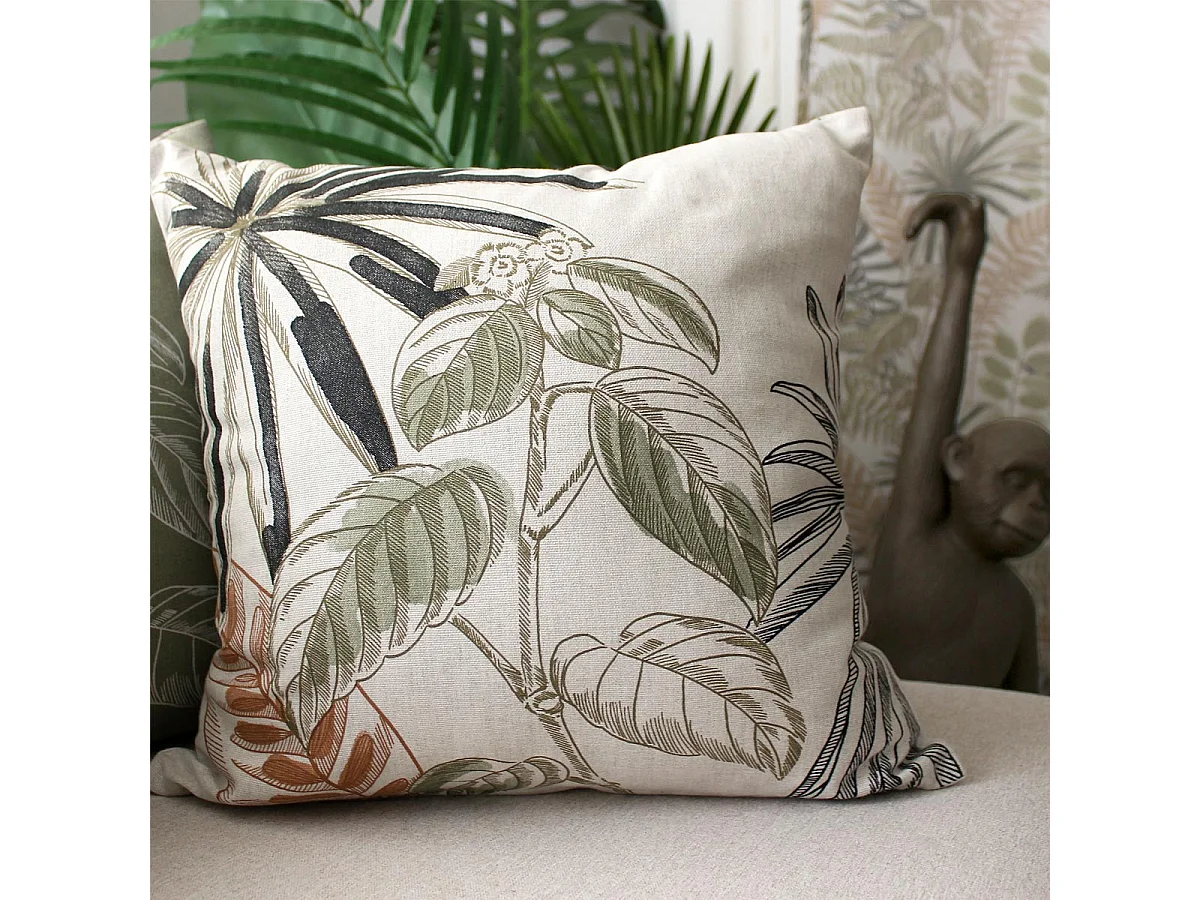 Coussin Déco Imprimé "Mambo" 40x40cm Multicolore