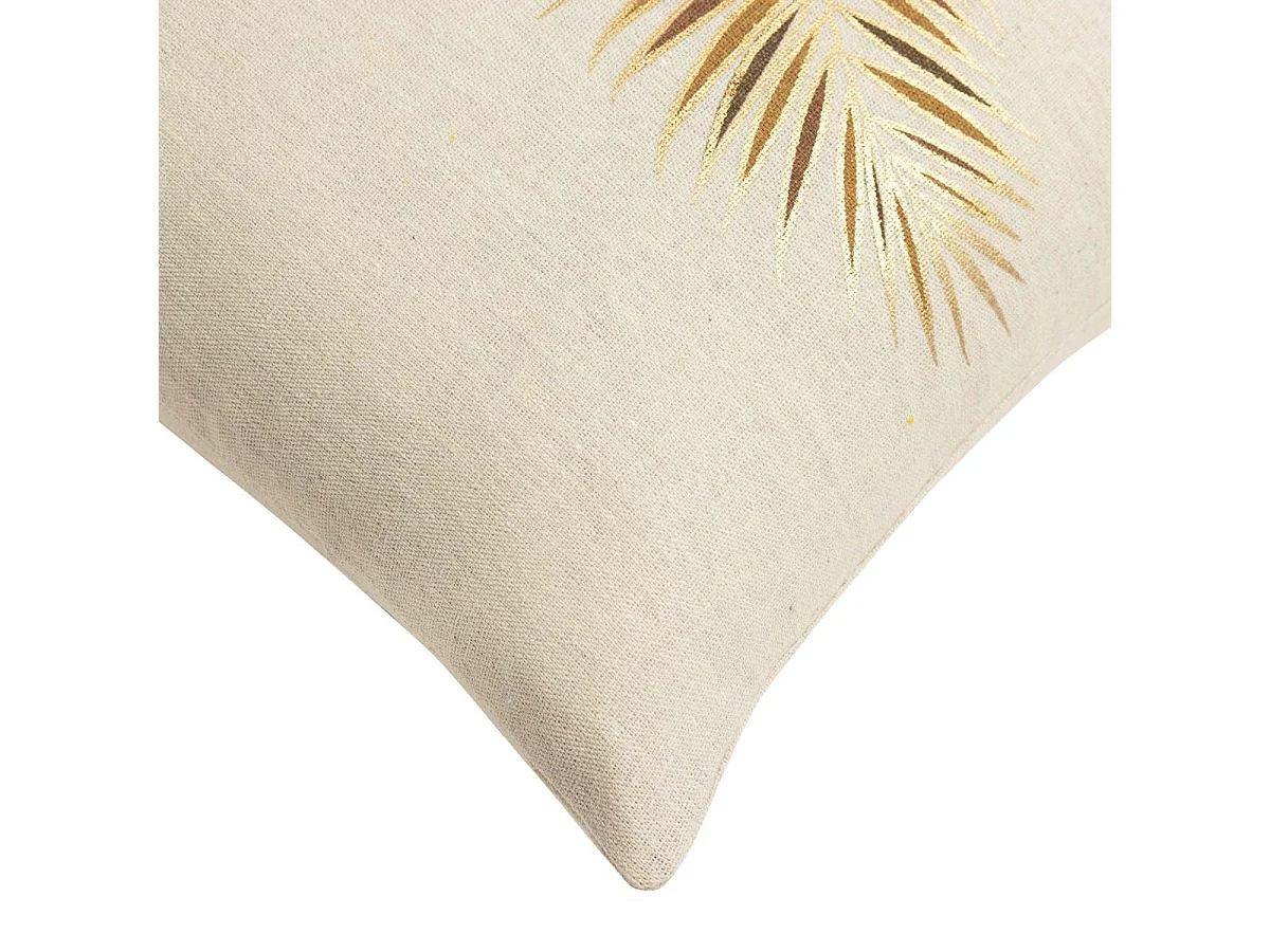 Coussin Déco "Isadora" 45x45cm Beige & Ocre
