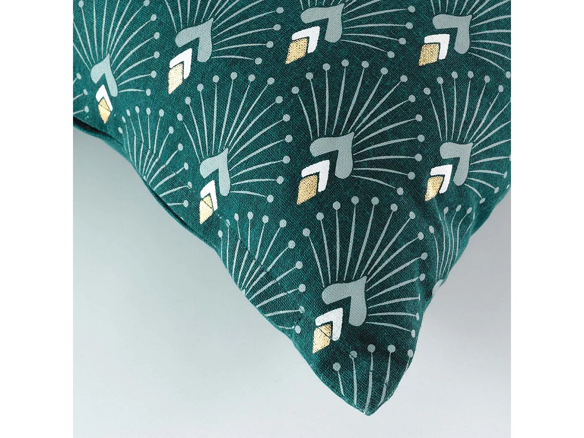 Coussin Déco Imprimé "Alden" 45x45cm Vert