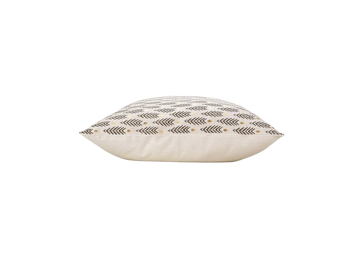 Coussin Déco Imprimé "Pearl" 45x45cm Beige