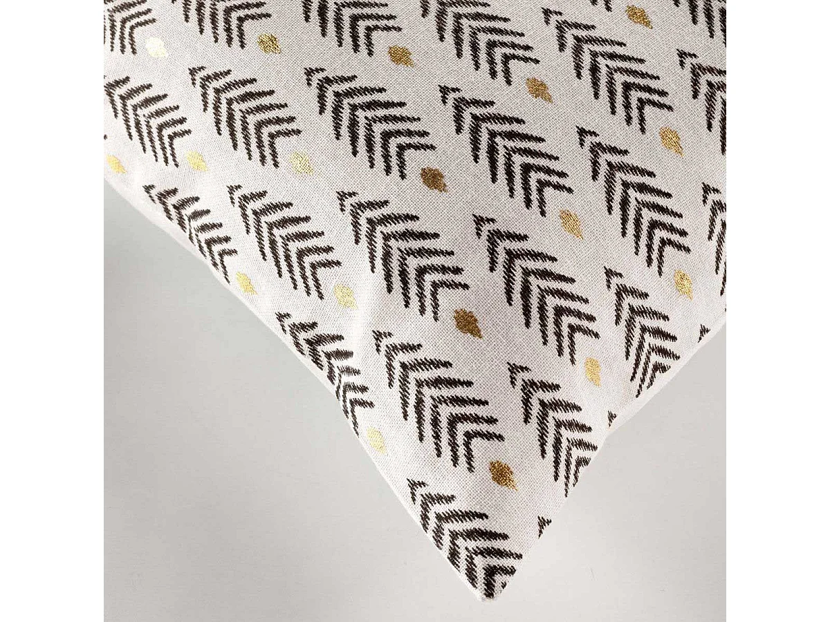 Coussin Déco Imprimé "Pearl" 45x45cm Beige