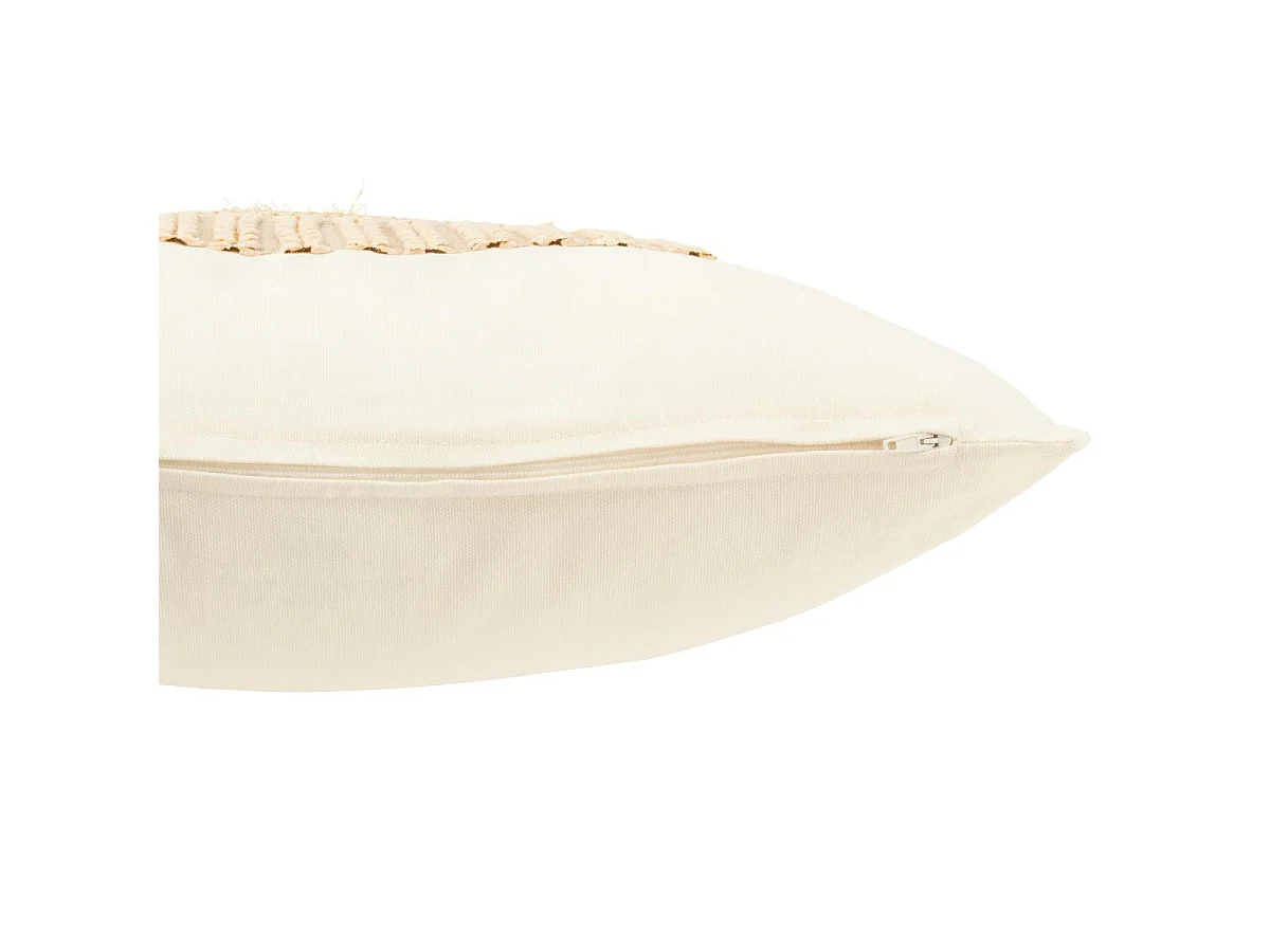 Coussin Déco Bonnet "Let's Get Cosy" 45x45cm Blanc