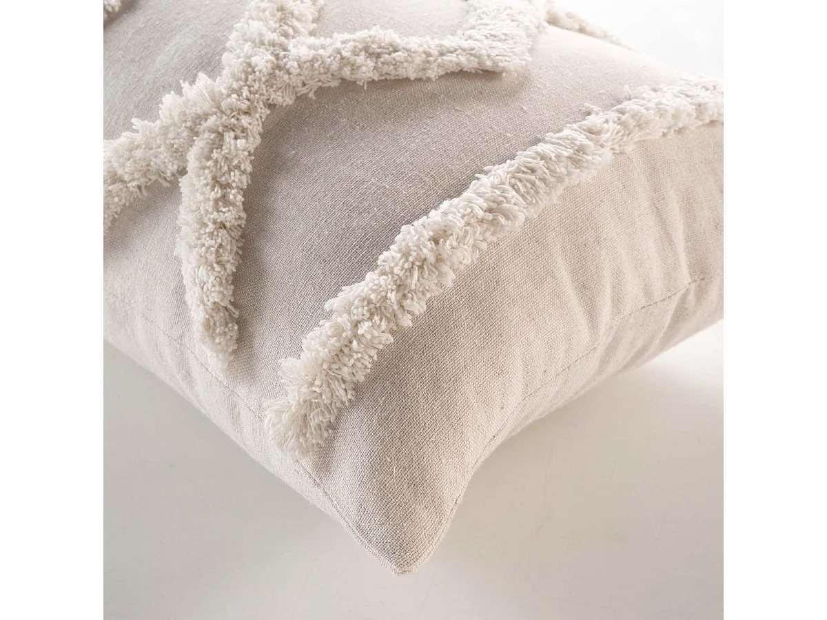 Coussin Déco "Safira" 30x50cm Naturel