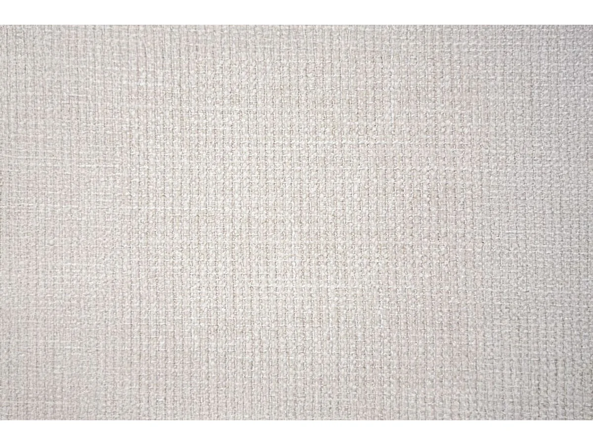 Lit 135x190cm avec tête de lit tapissier tissu et sommier kit Beige clair - Hauteur totale : 29cm