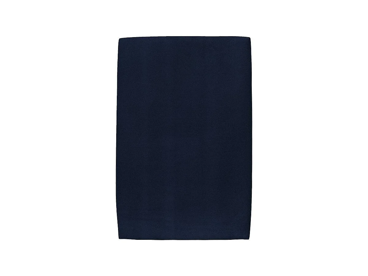 Lit 90x190cm avec tête de lit tapissier velours et sommier kit Bleu - Hauteur totale : 29cm