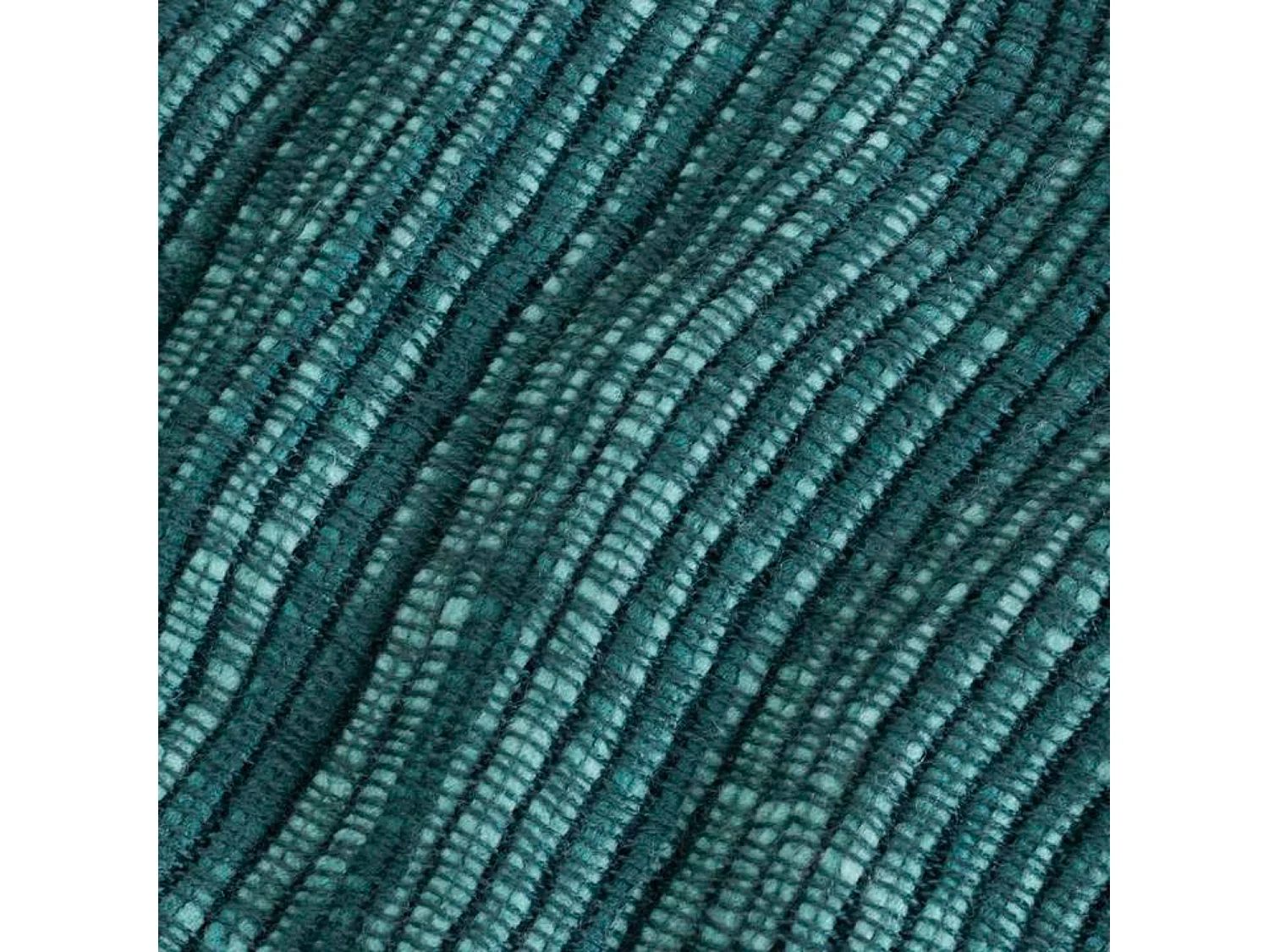 Couverture plaid bleu-vert avec franges 130x170cm ANEVIK - SACASA