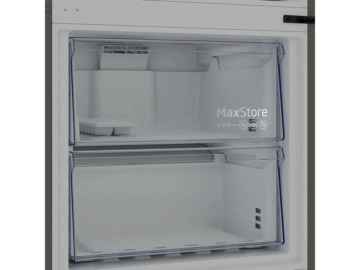 BEKO B1RCNE534DG Réfrigérateur combiné pose libre 475 L Gris Manhattan