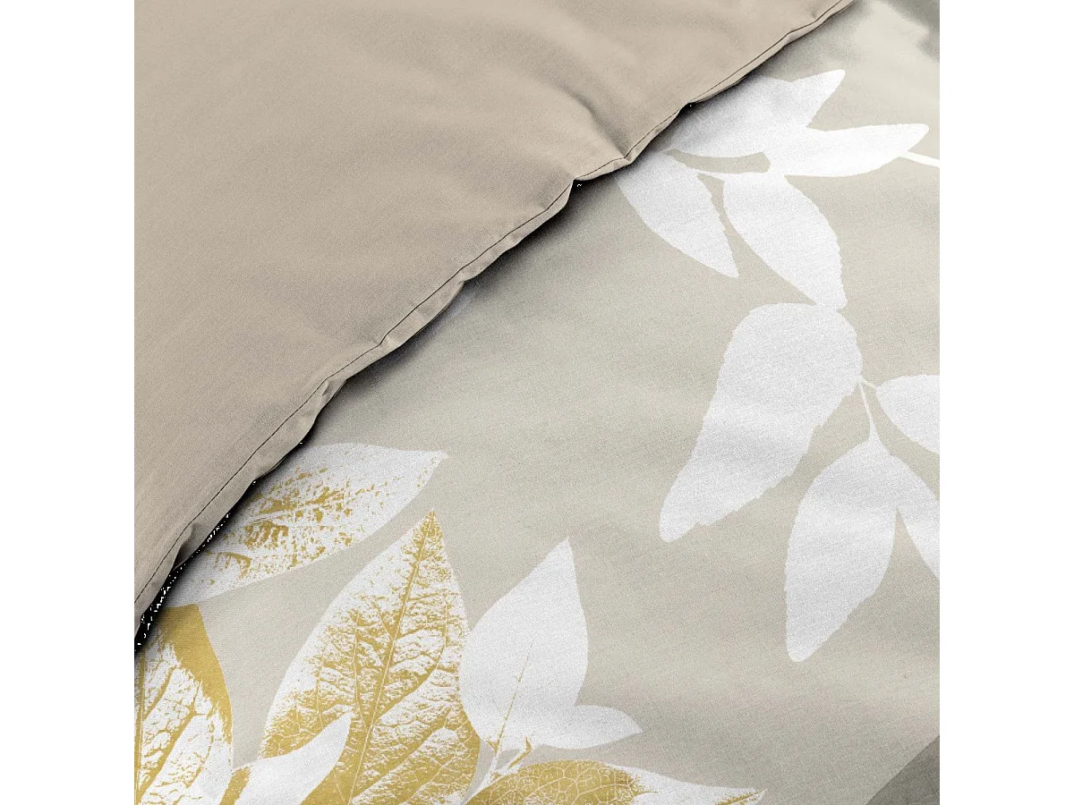 Parure de Lit 3 Pièces "Enora" 240x220cm Beige