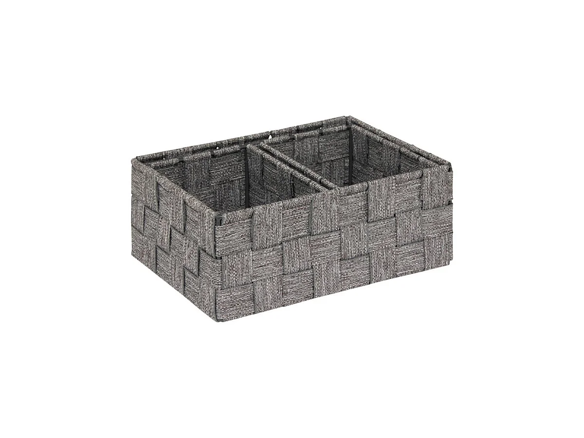 Lot de 3 Paniers de Rangement "Lise" 22cm Gris