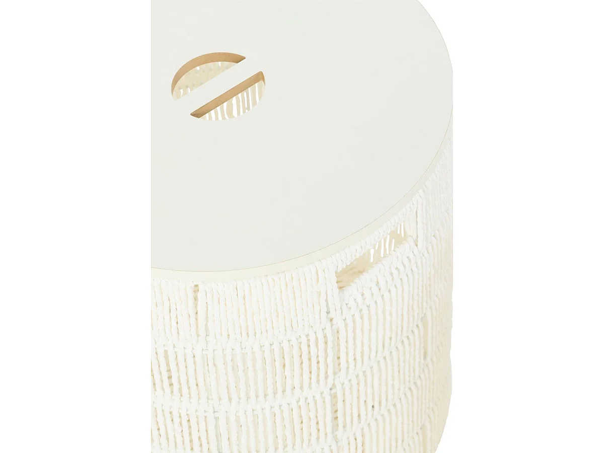 Lot de 2 Paniers de Rangement "Ryan" 46cm Blanc