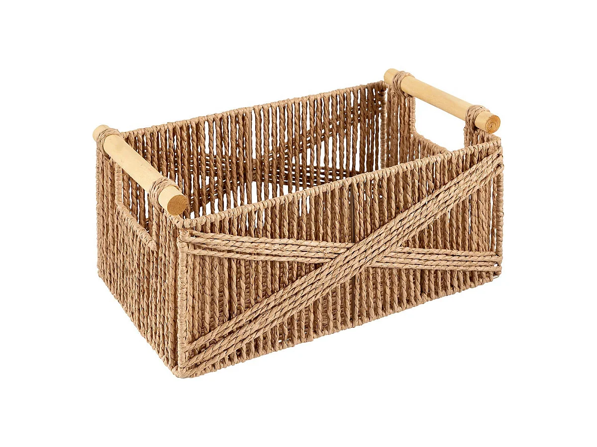 Lot de 3 Caisses Déco "Eugène" 36cm Naturel