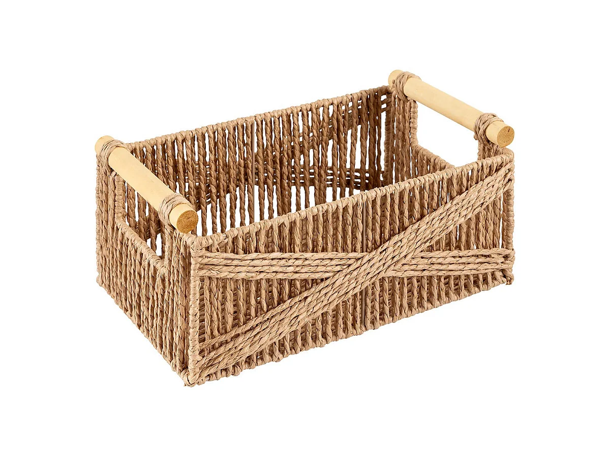Lot de 3 Caisses Déco "Eugène" 36cm Naturel