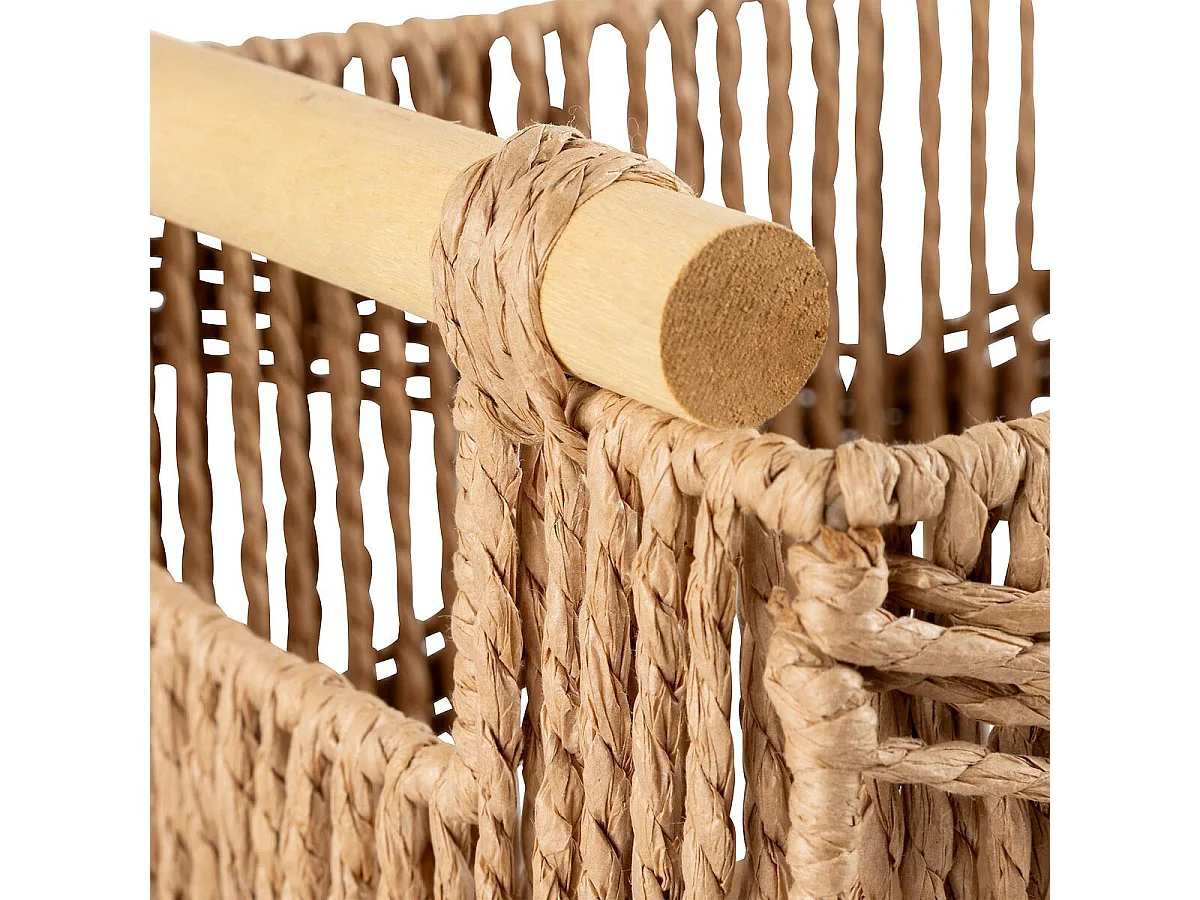 Lot de 3 Caisses Déco "Eugène" 36cm Naturel