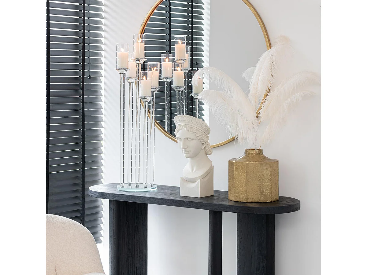 Chandelier Large 5 Branches "Moira" 100cm Transparent