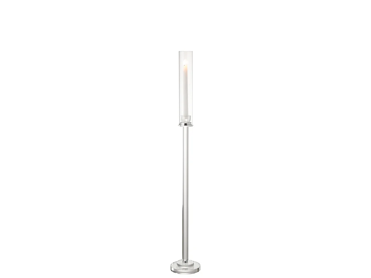 Chandelier Design en Verre "Moira" 100cm Transparent