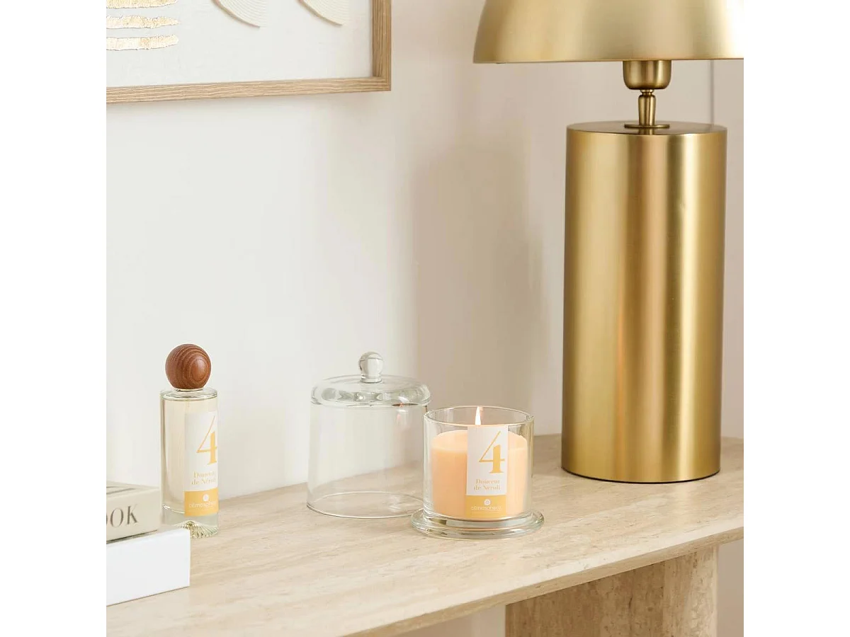 Bougie Parfumée en Verre "Numia" 240g Douceur de Néroli