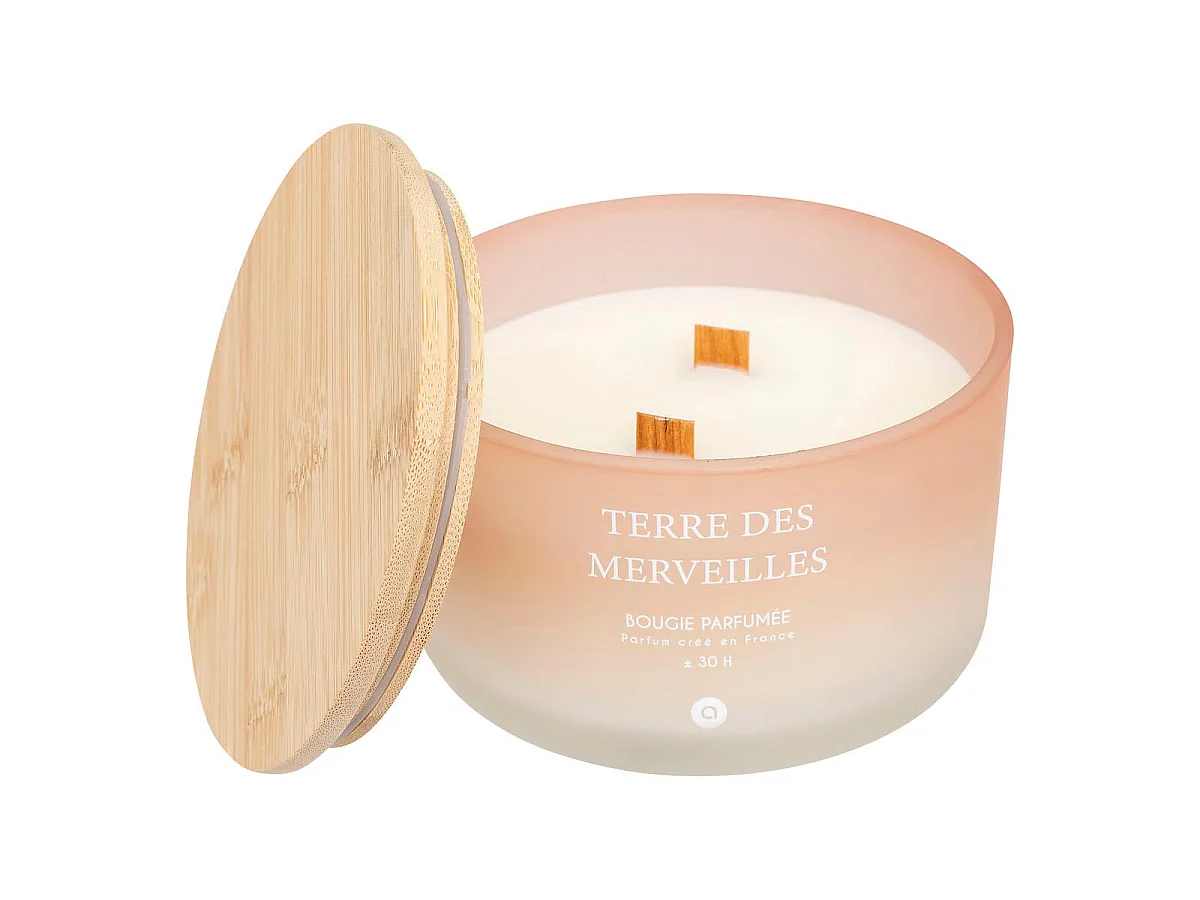 Bougie Parfumée en Verre "Sana" 420g Terre des Merveilles