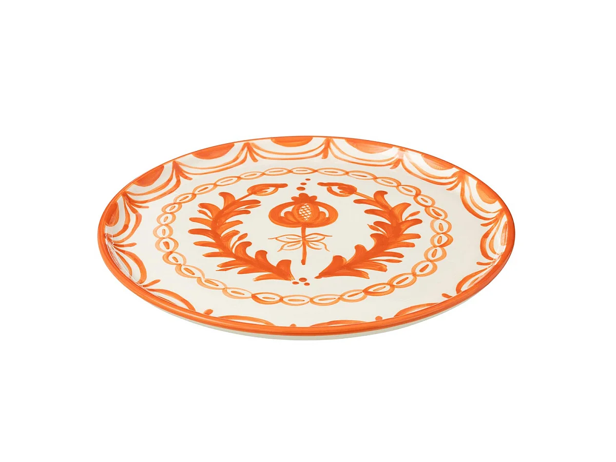 Assiette de Présentation en Céramique "Granada" 34cm Orange