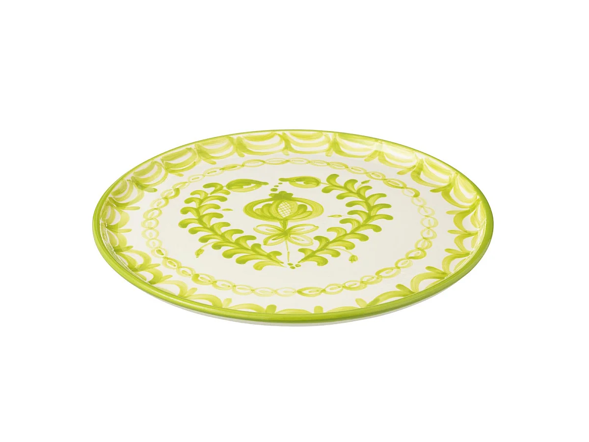 Assiette de Présentation en Céramique "Granada" 34cm Vert
