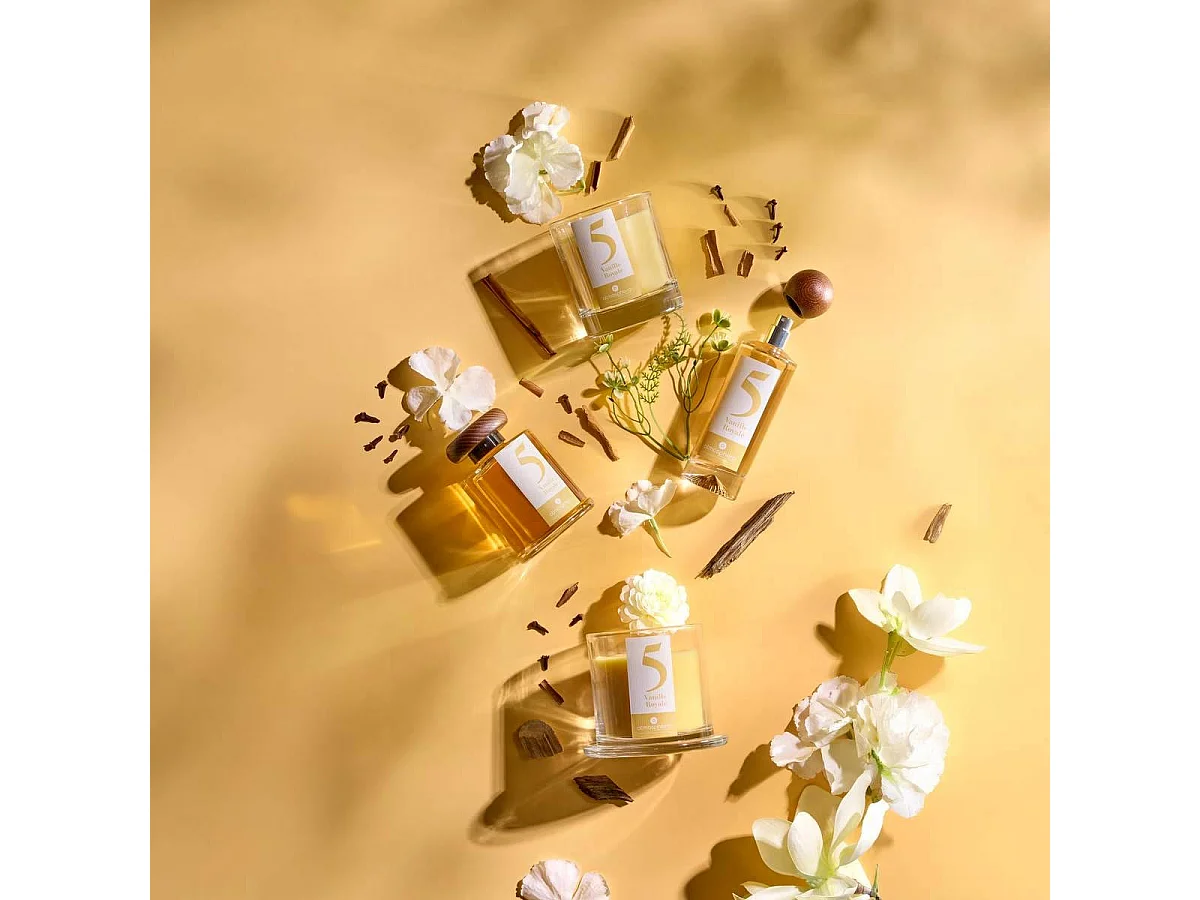 Bougie Parfumée en Verre "Numia" 180g Vanille Royale