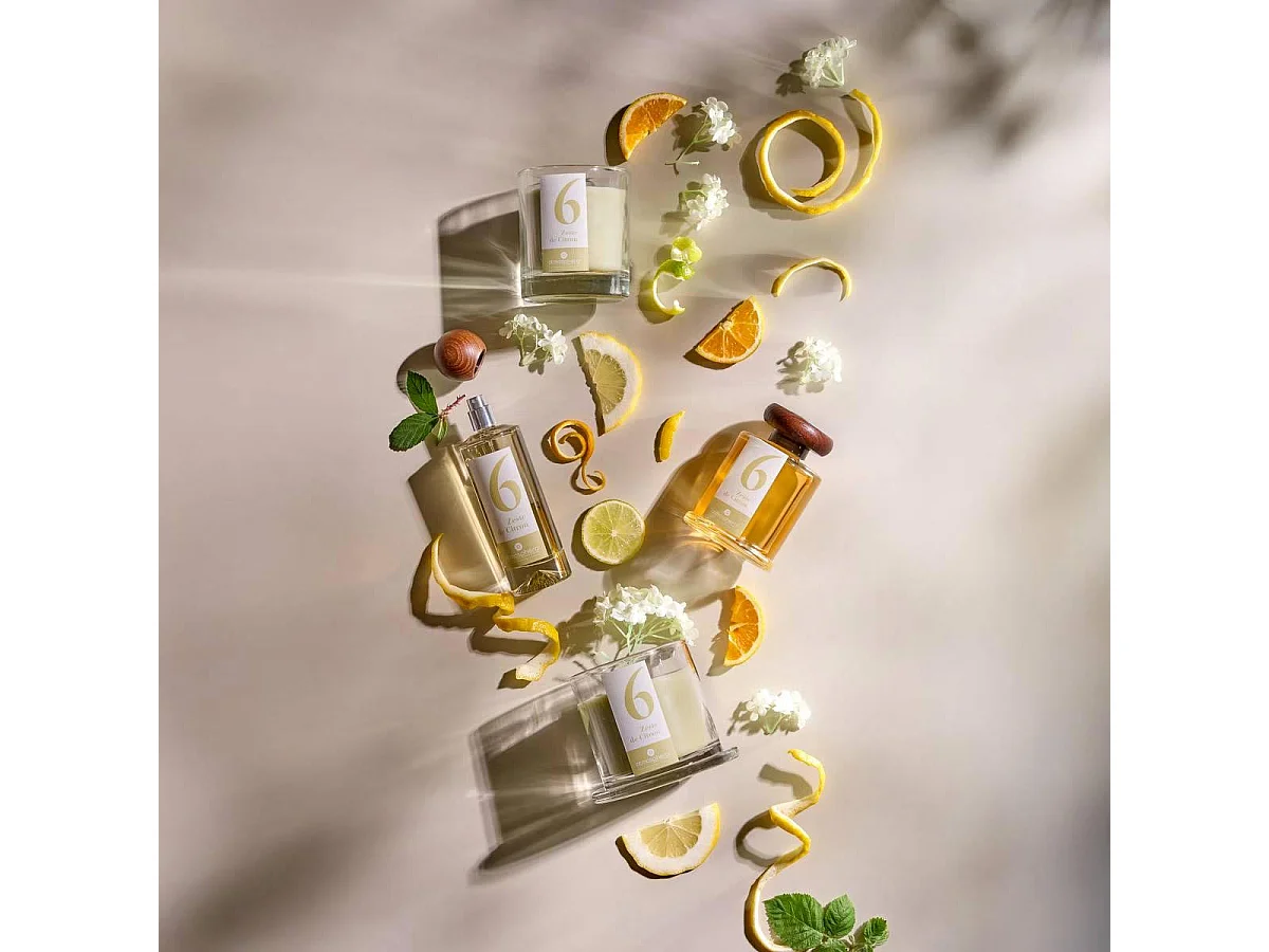 Bougie Parfumée en Verre "Numia" 180g Zeste de Citron