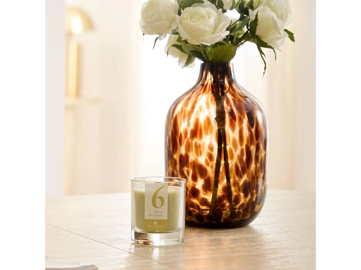 Bougie Parfumée en Verre "Numia" 180g Zeste de Citron
