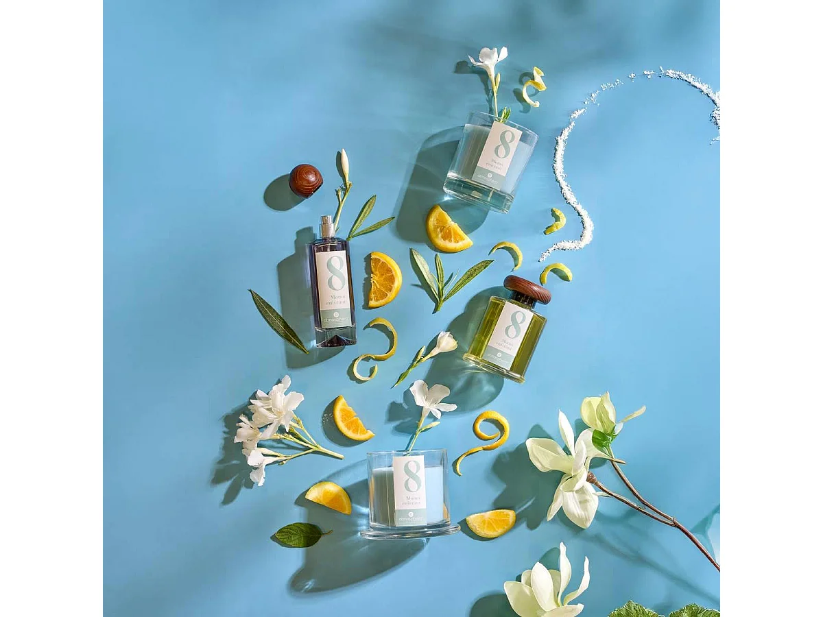 Bougie Parfumée en Verre "Numia" 180g Monoï Enivrant