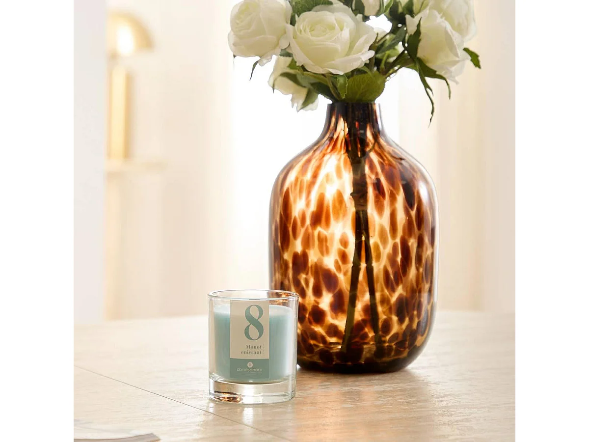 Bougie Parfumée en Verre "Numia" 180g Monoï Enivrant