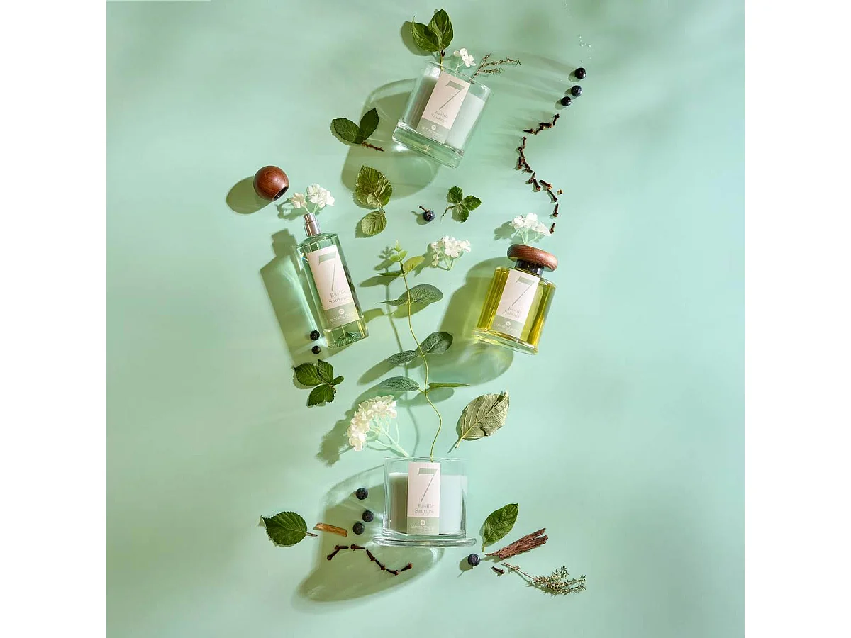 Bougie Parfumée en Verre "Numia" 180g Basilic Sauvage