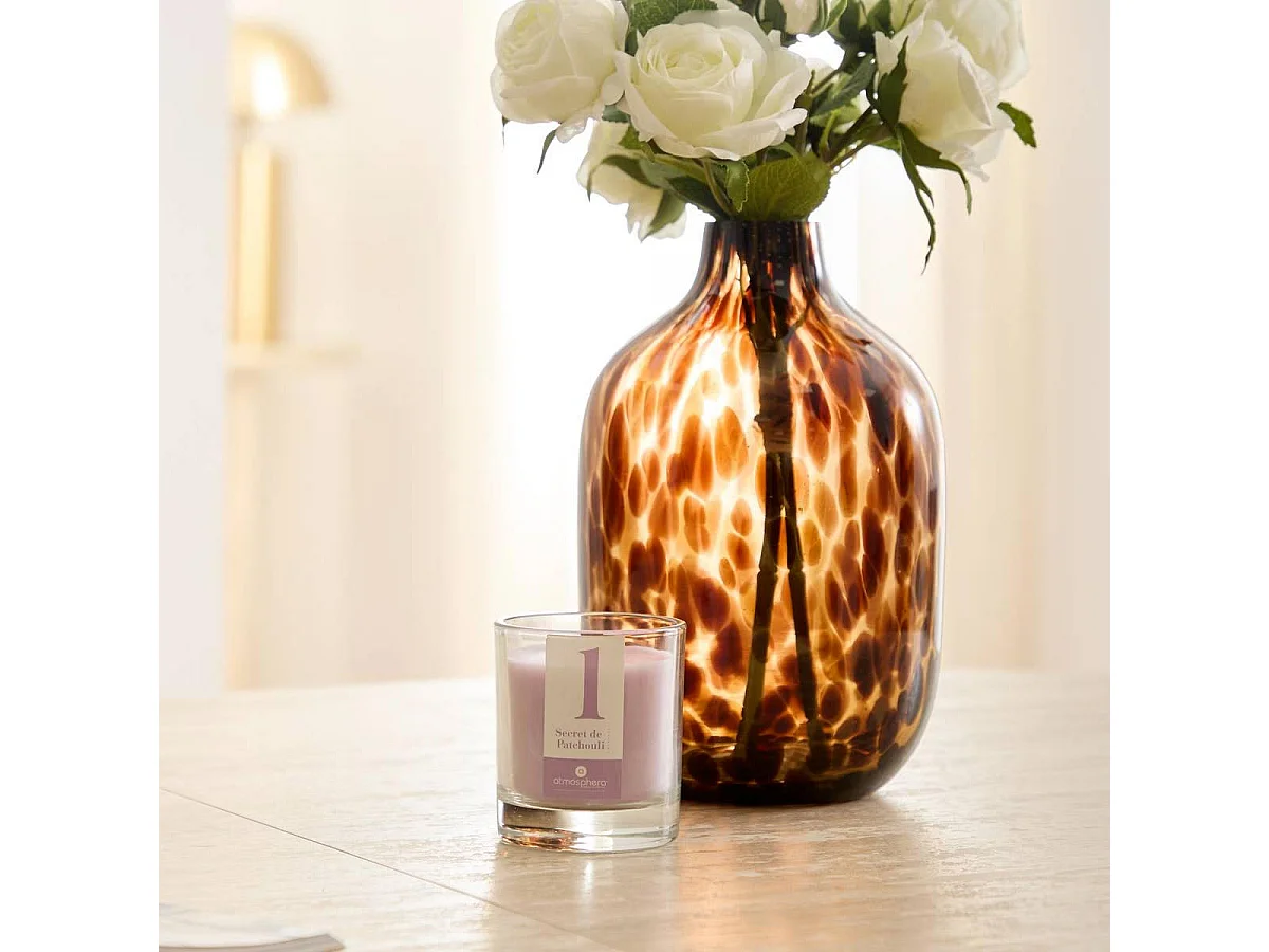 Bougie Parfumée en Verre "Numia" 180g Secret de Patchouli