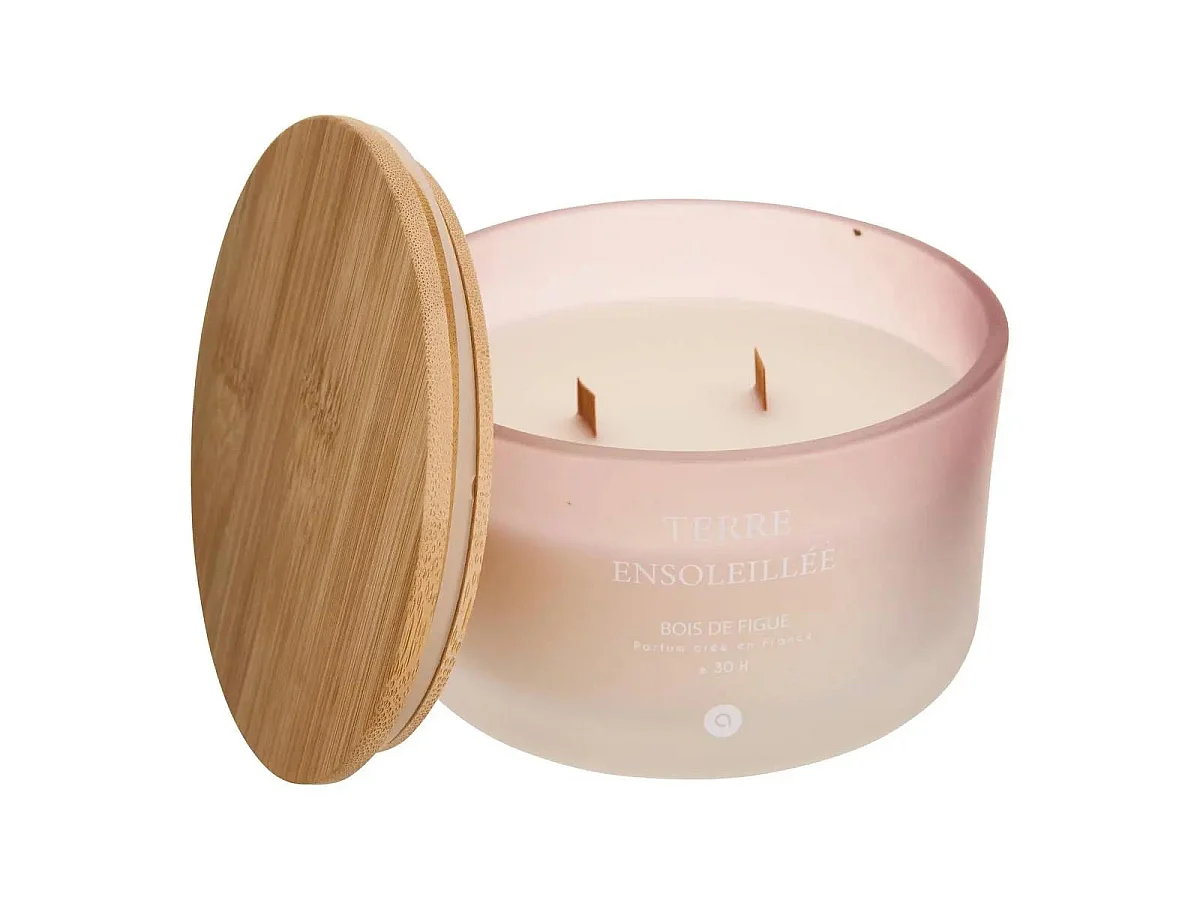 Bougie Parfumée en Verre "Sana" 420g Terre Ensoleillée