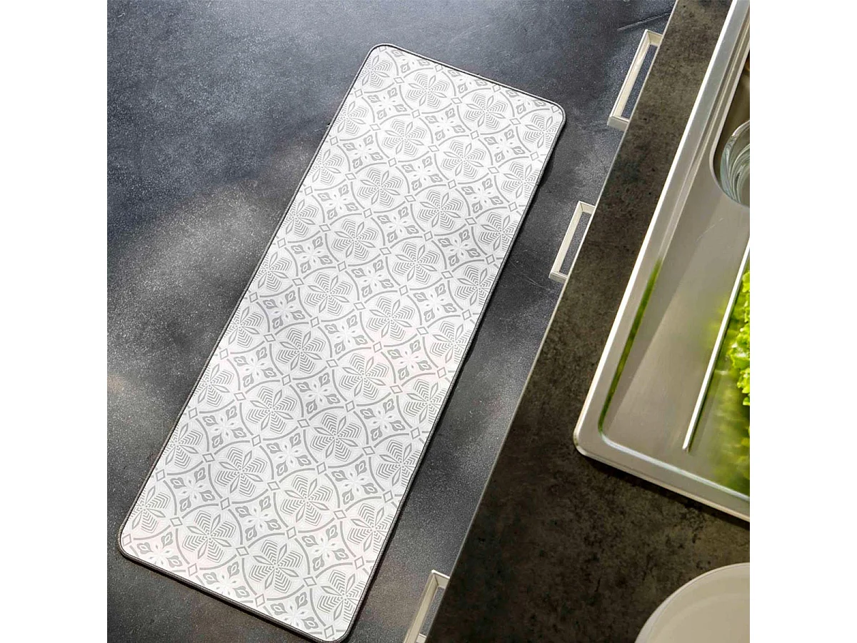 Tapis Déco Imprimé "Joan" 45x120cm Naturel