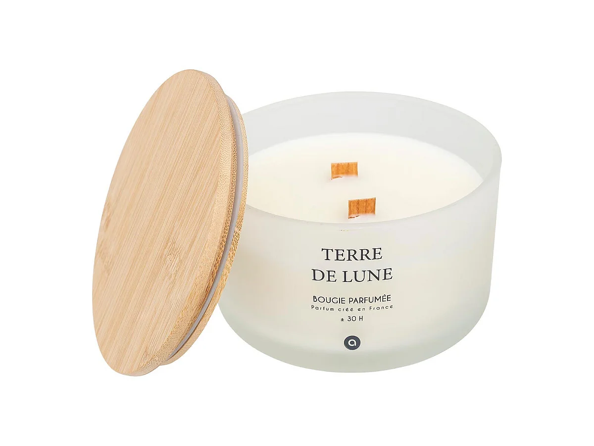 Bougie Parfumée en Verre "Sana" 420g Terre de Lune