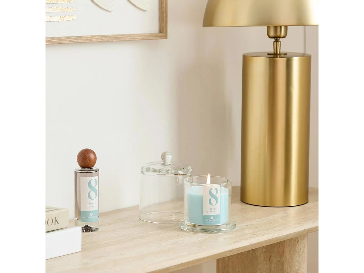 Bougie Parfumée en Verre "Numia" 240g Monoï Enivrant