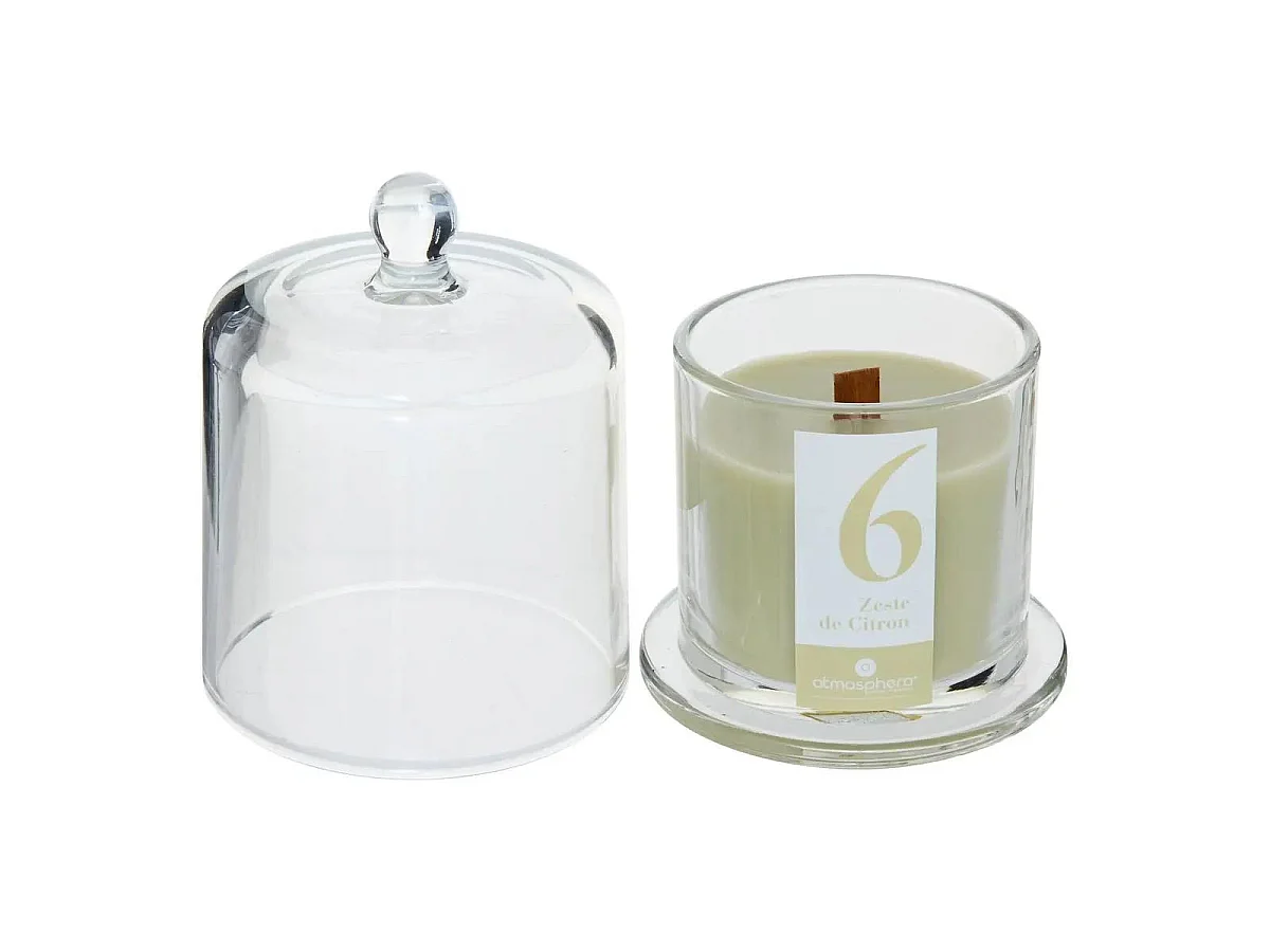 Bougie Parfumée en Verre "Numia" 240g Zeste de Citron