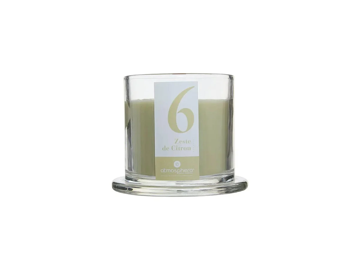 Bougie Parfumée en Verre "Numia" 240g Zeste de Citron