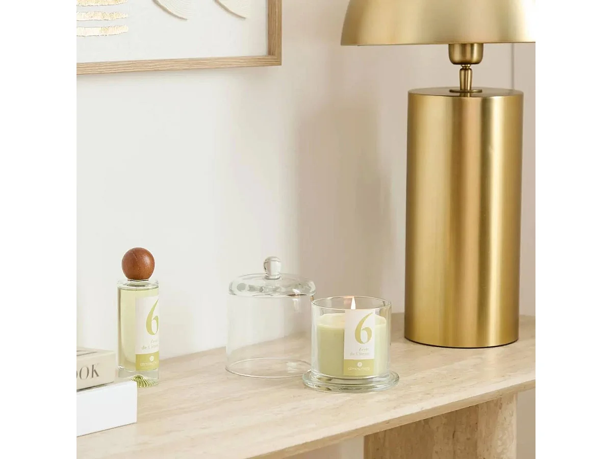 Bougie Parfumée en Verre "Numia" 240g Zeste de Citron