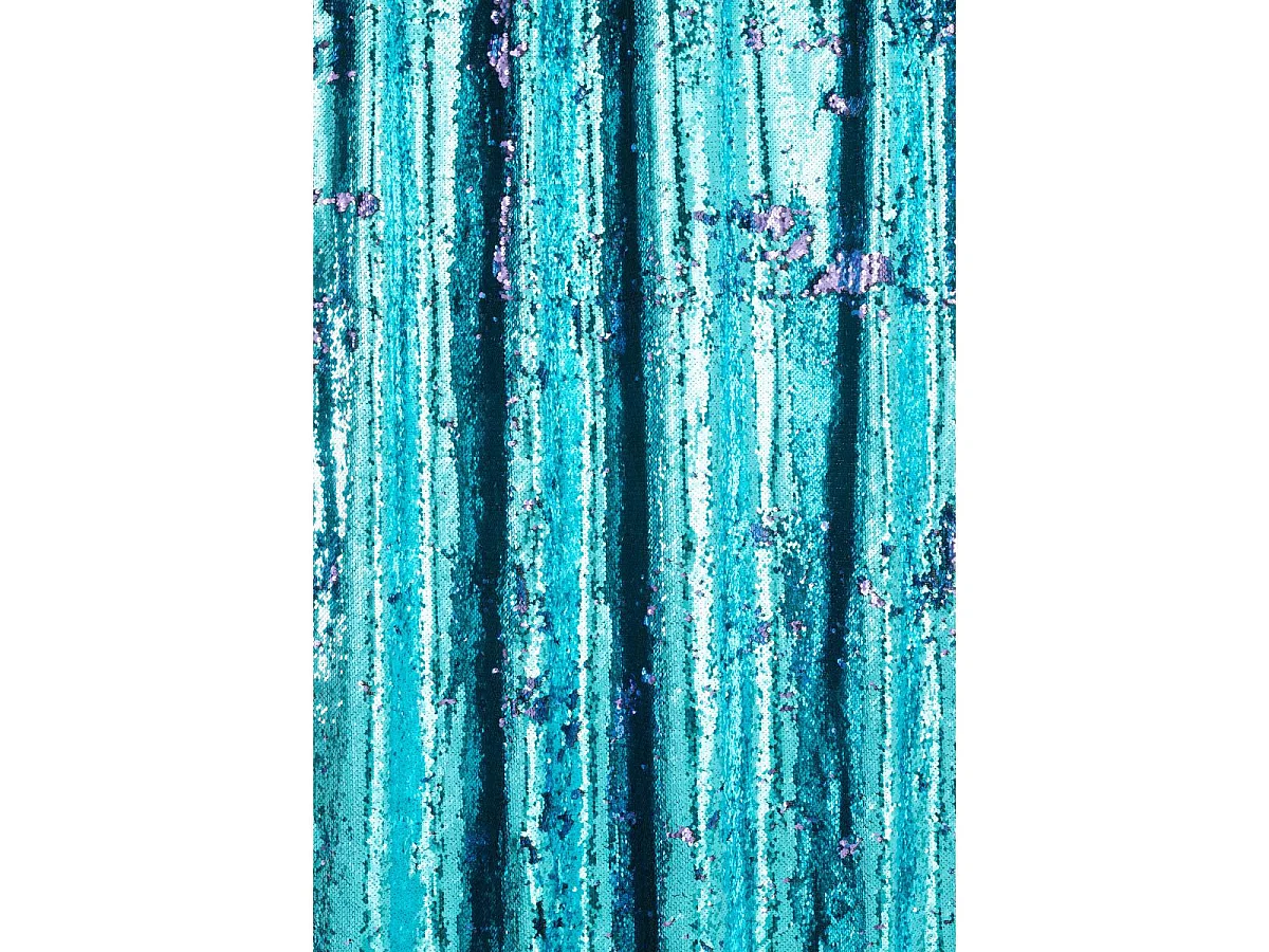 Rideau à Passants "Sequin" 125x250cm Bleu & Mauve
