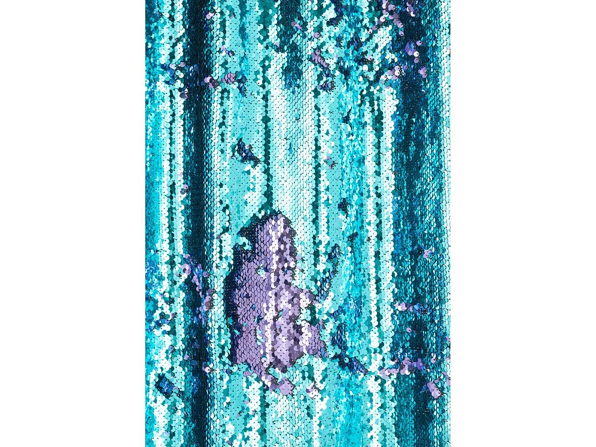 Rideau à Passants "Sequin" 125x250cm Bleu & Mauve