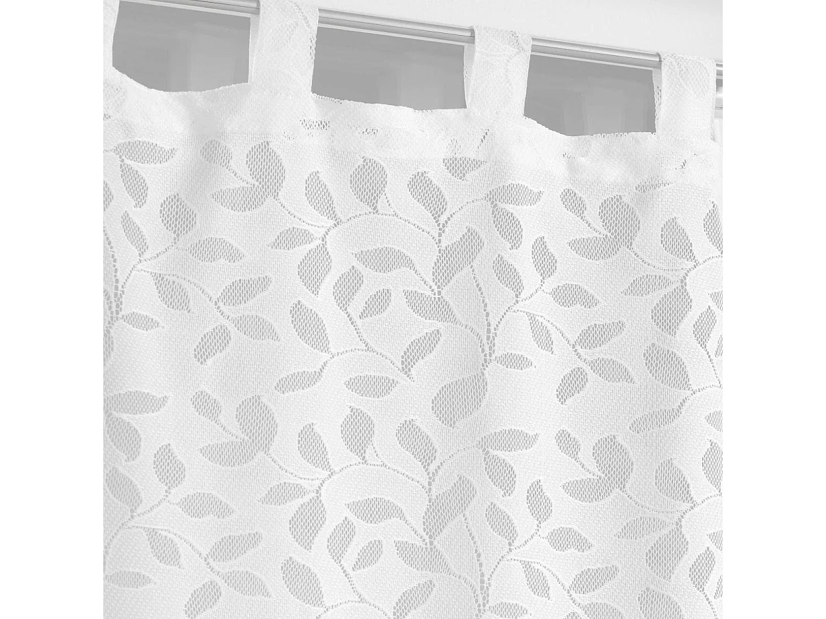 Paire de Voilages Maille "Manon" 60x90cm Blanc
