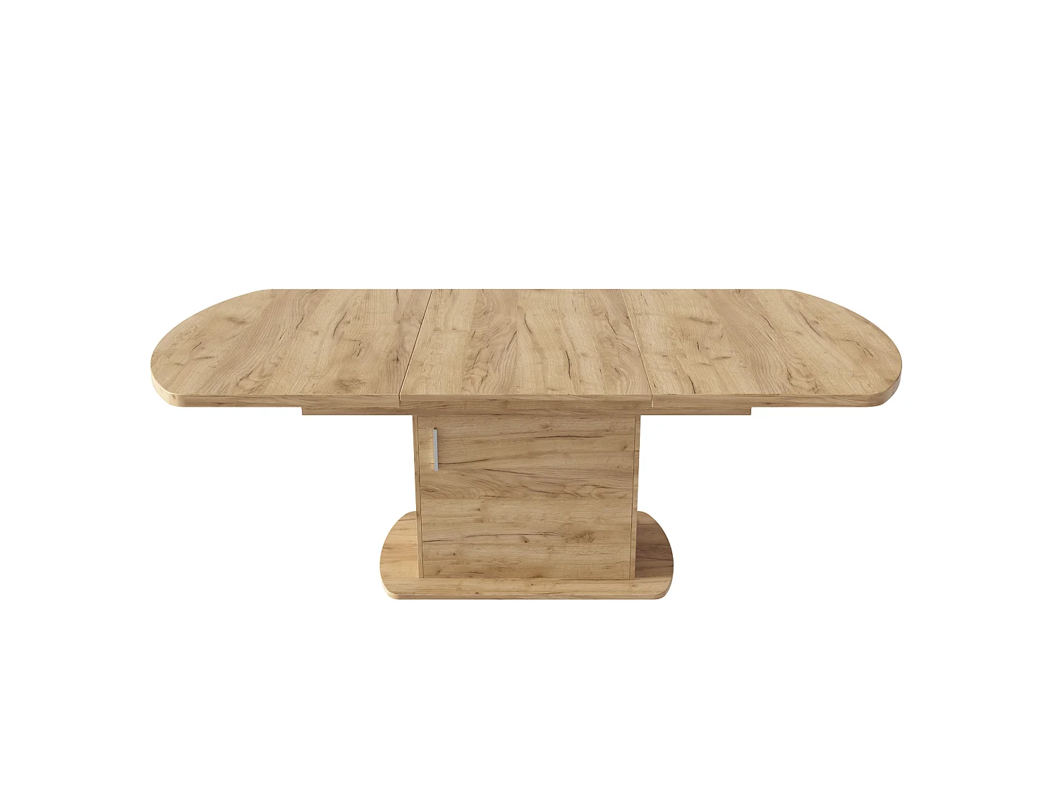 Table à manger extensible 200 x 80 cm pour 4 à 6 couverts avec 1 porte - Panneaux de particules - Chêne
