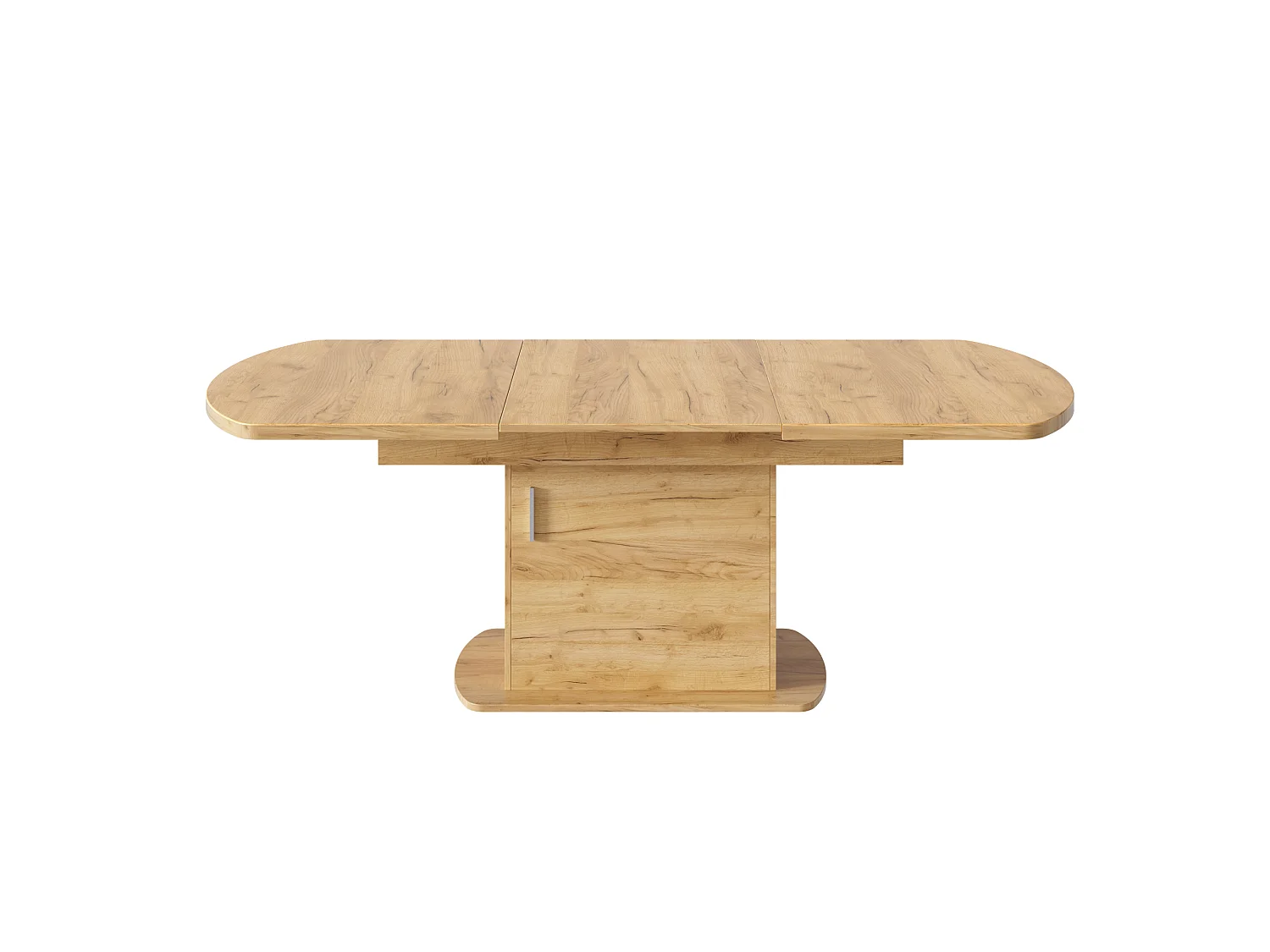Table à manger extensible 200 x 80 cm pour 4 à 6 couverts avec 1 porte - Panneaux de particules - Chêne