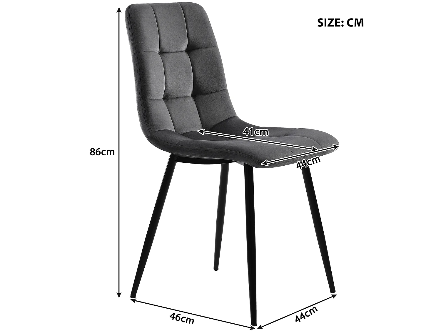 Ensemble table à manger ronde + 4 chaises de salle à manger en velours - MDF et pièds en métal doré - Aspect marbre - Gris et blanc