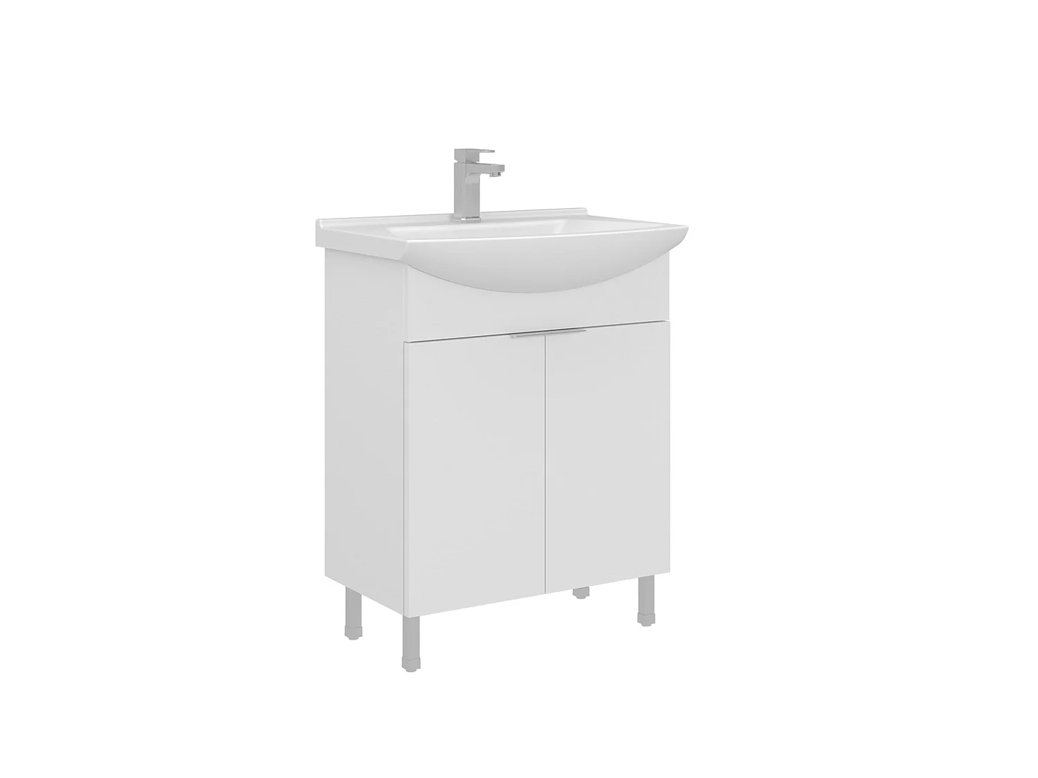 "Purus 65" Vit Badrumsskåp - Elegant design, hållbart material, enkel installation