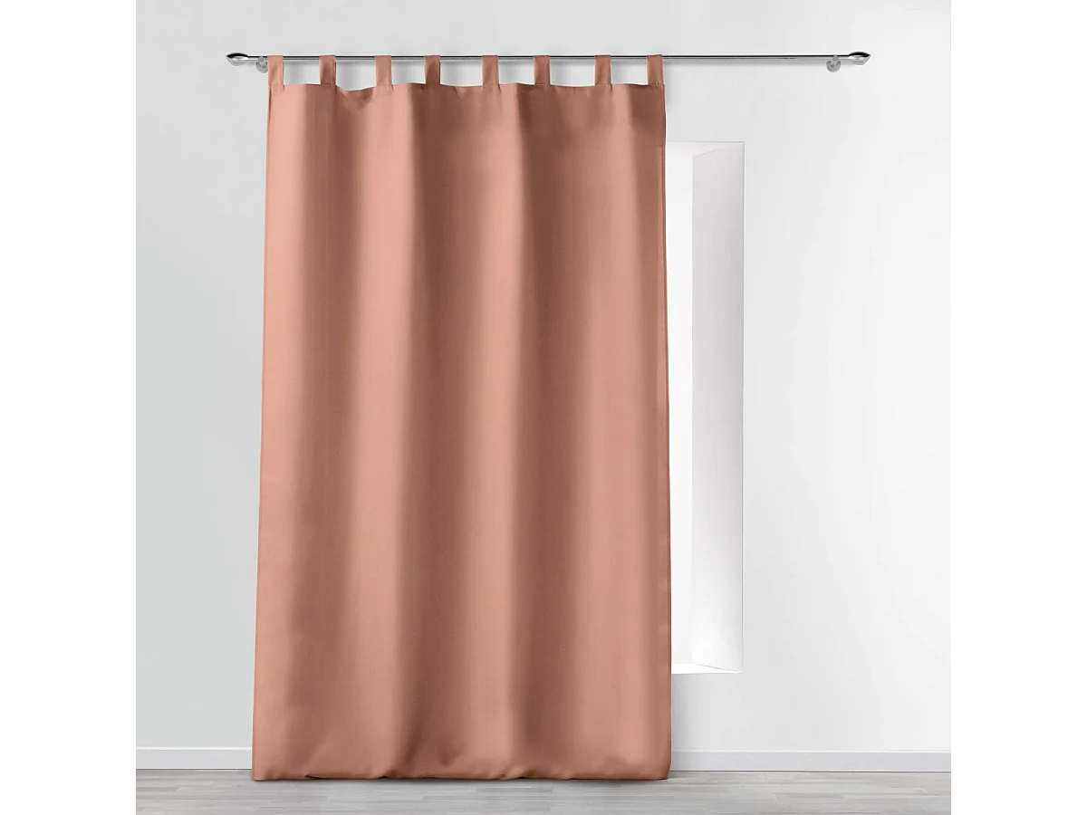 Rideau à Passants "Essentiel" 140x260cm Rose Blush