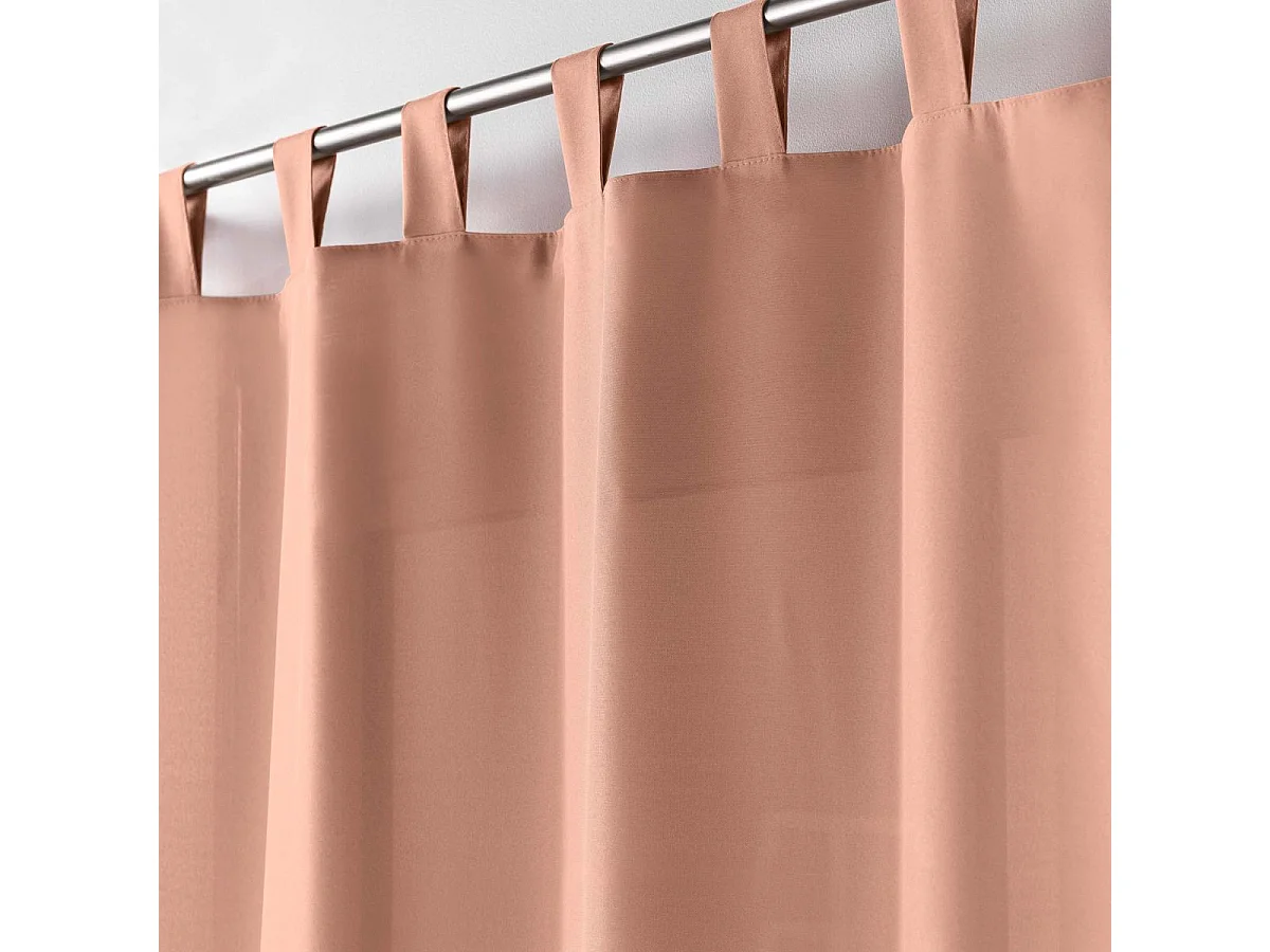Rideau à Passants "Essentiel" 140x260cm Rose Blush